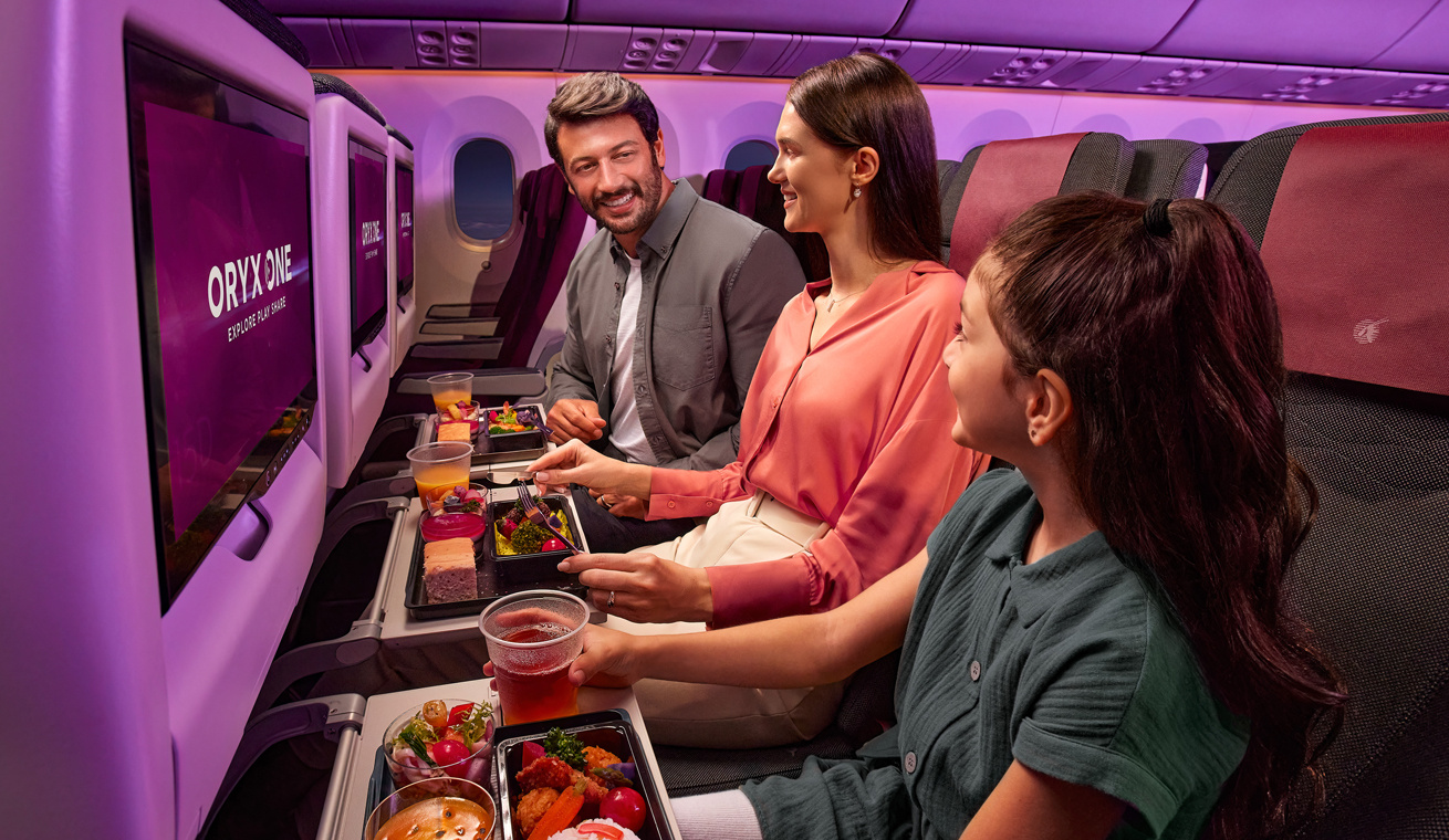 On board with Qatar Airways